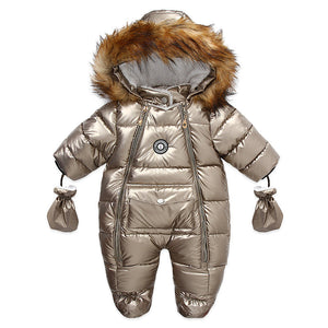 Newborn Children's Rompers Thickened And Warm