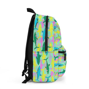 Kids Under Water Shark Multi Color Backpack