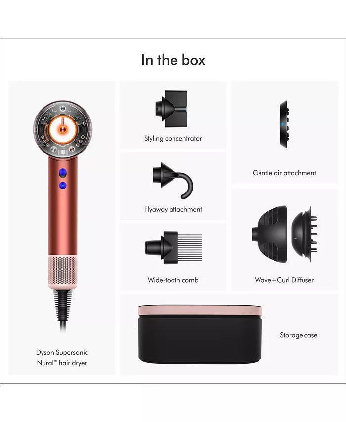 DYSON HAIR DRYER SUPERSONIC NURAL-STRAWBERRY BRONZE/BLUSH PINK