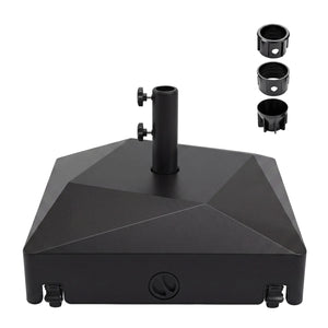 154lbs Mobile Fillable Patio Umbrella Base with 4 Wheels