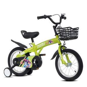 Fkznpj - 16" Sporty Kids Bike With Training Wheels And Stand Adjustable Saddle Suitable For Boys And Girls Aged 4 - 8 Years Tall Height 41 - 46" Available In A Variety Of Colors by Couch.com