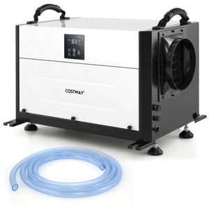 155 Pint Crawl Space Dehumidifier with 3 Modes and 24H Time-White