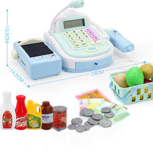 Simulation supermarket cash register set