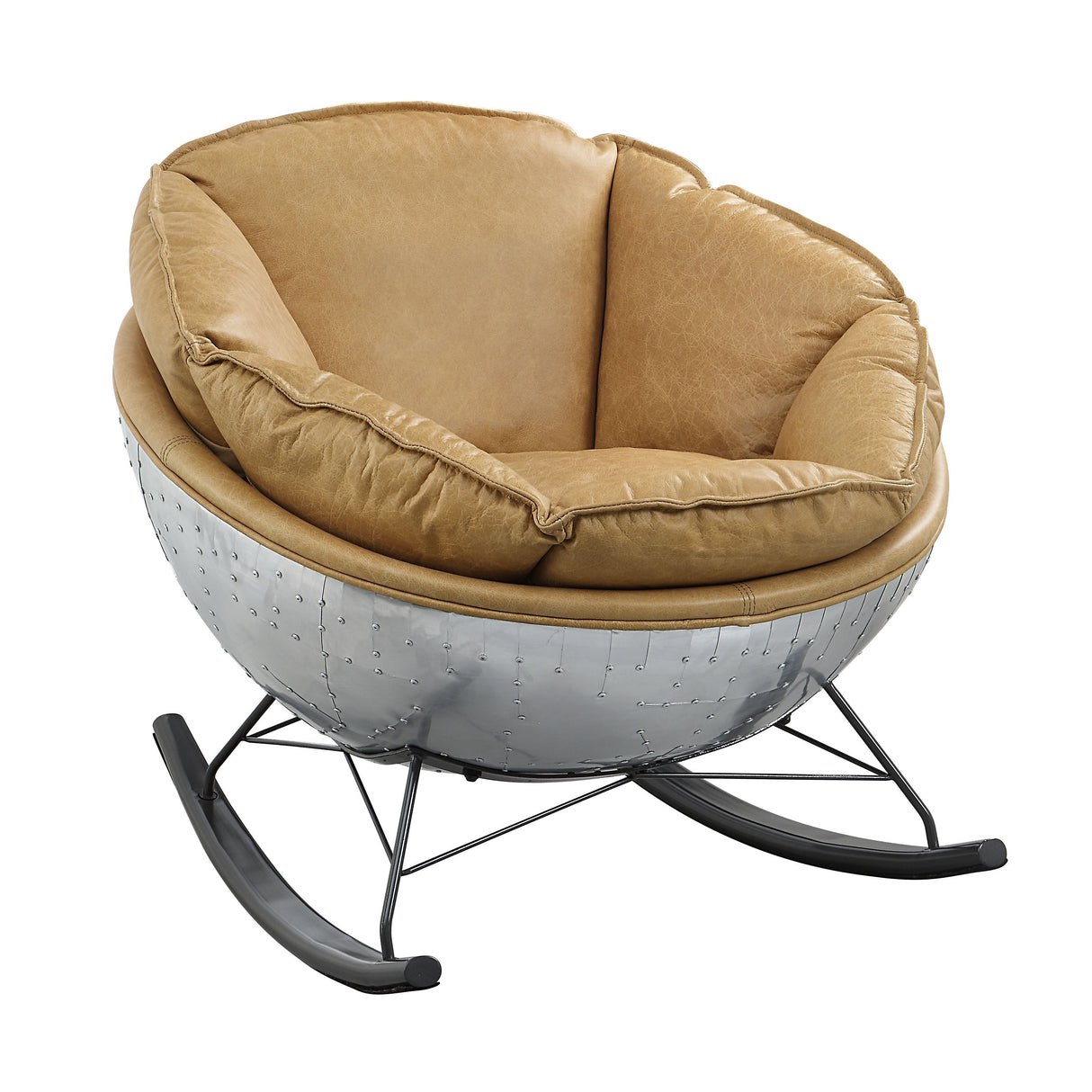 Pippin - Top Grain Leather Rocking Chair - Morocco by Couch.com