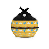 Kids Airplanes Yellow Backpack