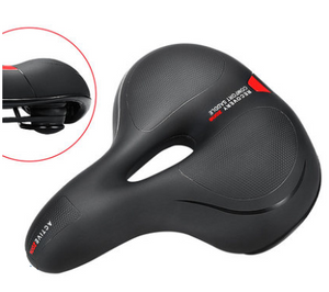 Unisex Soft Rubber Bike Saddle Dual Shock Absorbing Mountain Bicycle Cushion Pad Breathable Comfortable Bike Seat Cushion Bicycle Seat For Men Women With Dual Shock Absorbing Ball Memory Foam Waterproof Wide Bicycle Saddle Fit