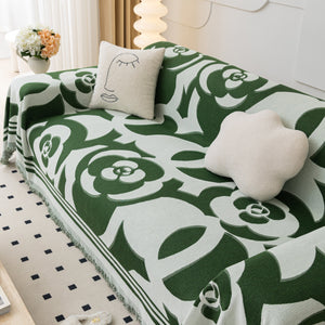 Chenille Sofa Cover Blanket, Couch Cover Blanket Throws for Couches Living Room Furniture Throw Covers