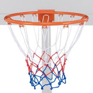 15 Inch Basketball Rim Goal Replacement with All Weather Net and Mounting Hardware-Orange