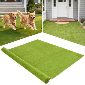 15 x 7 Feet Artificial Turf Rug with Low 0.75 inch Pile Height