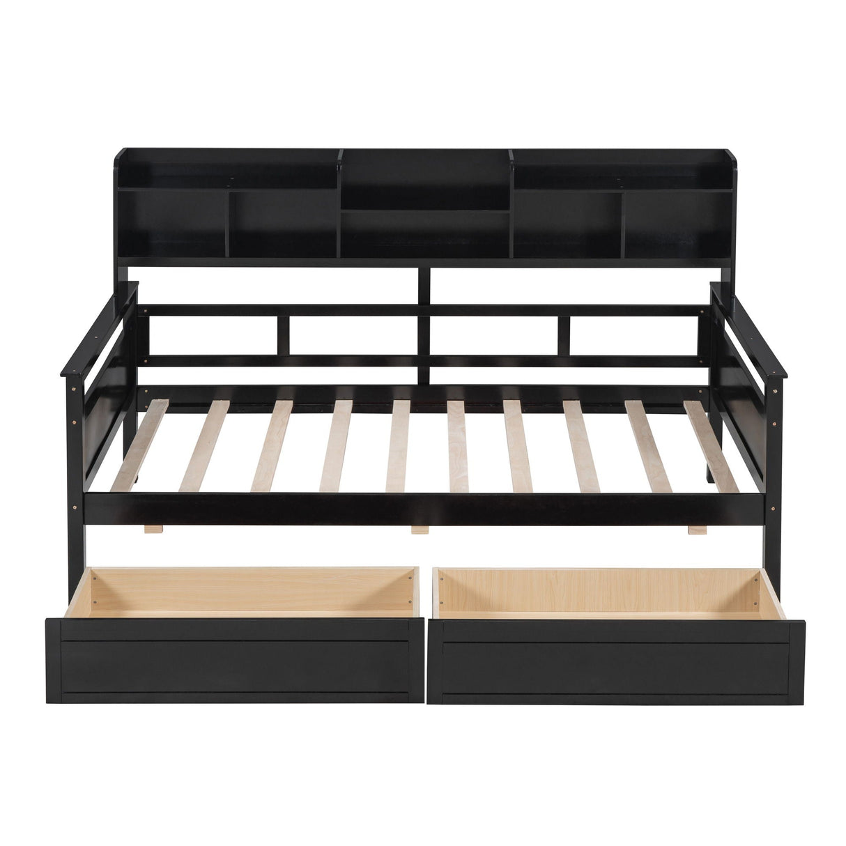Daybed, Slat Support, With Bedside Shelves And 2 Drawers by Couch.com