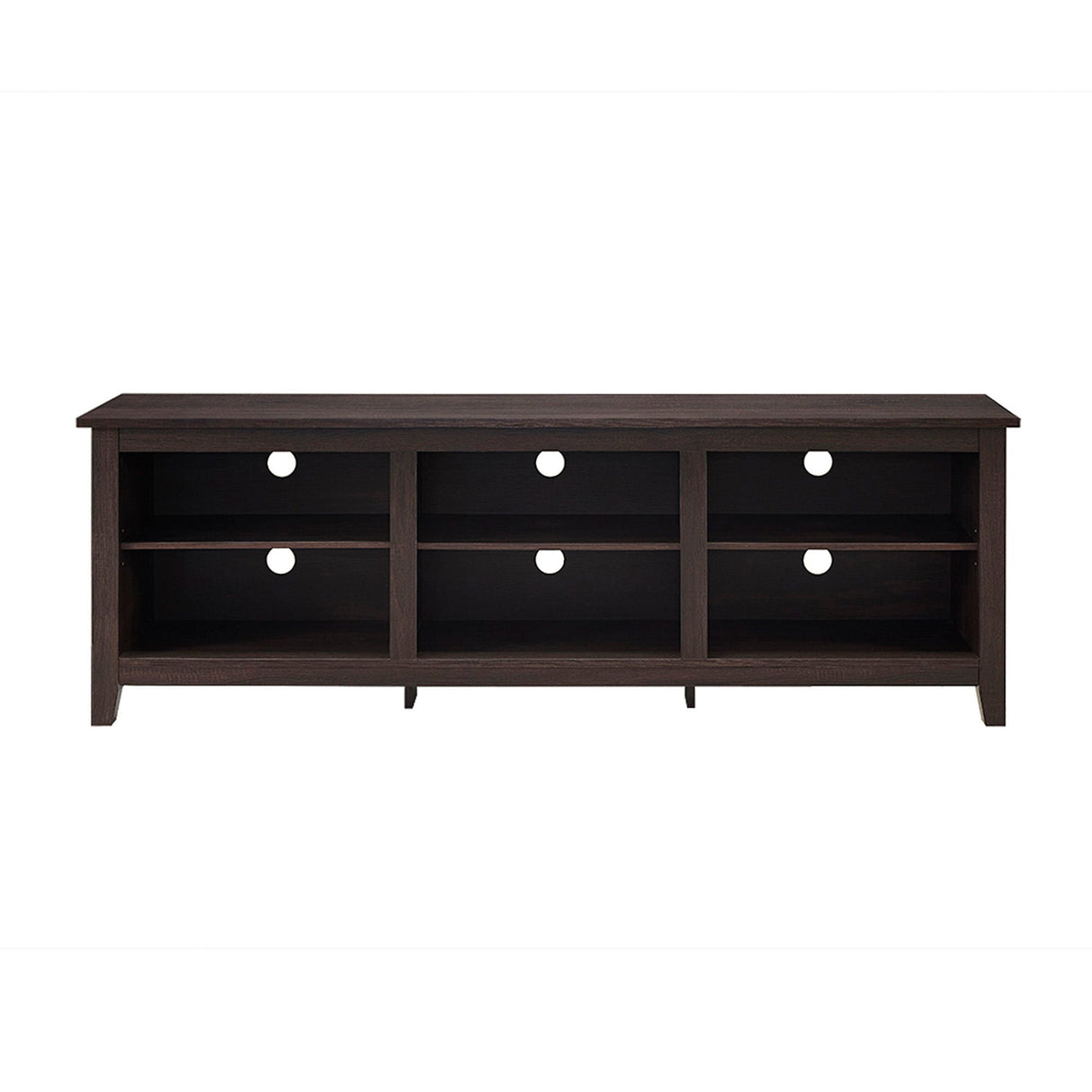 Modern Transitional 3 Shelf Open Storage 70" TV Stand For 80" TVs by Couch.com