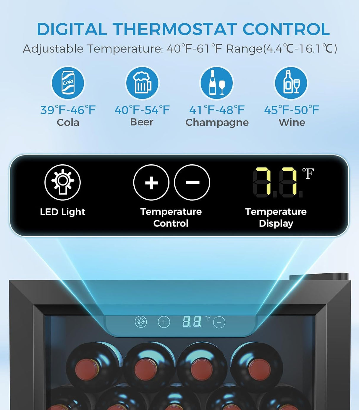 1.6 Cu.ft Mini Beverage Refrigerator and Cooler W5836H