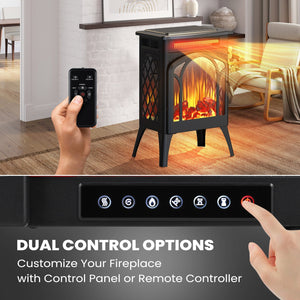 16" Free Standing Electric Fireplace Stove S180