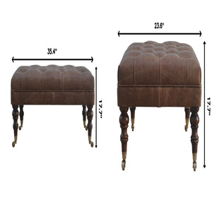 Buffalo - Ottoman With Castor Legs