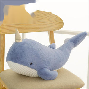 Narwhal pillow is soft and cute