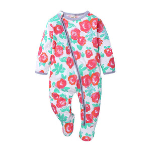 Baby Double Zipper Baby Long Sleeved Climbing Spring Jacket