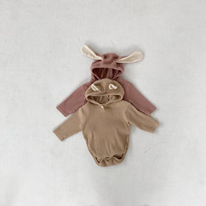 Cute Rabbit Bear Long-sleeved One-piece Ass Clothing Climbing Clothes