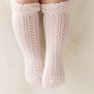 Medium and Small Children's Tube Socks Baby Mesh Mosquito Socks