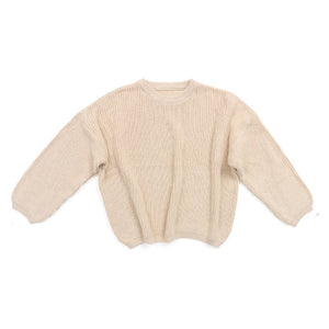 Solid Csul Sweter Sloucy Soft Wool Itted