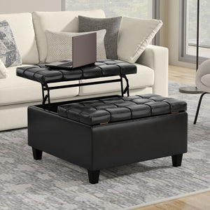 Harrison - Upholstered Coffee Table Storage Ottoman by Couch.com