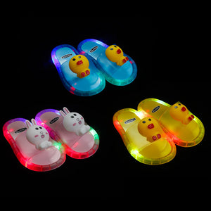 New Luminous Children's Slippers With Lights Cartoon Children's Shoes