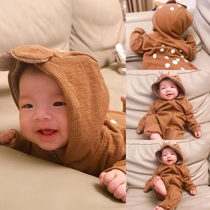 Baby Long-Sleeved Men's And Women's Baby Spring And Autumn Romper Romper Romper Jumpsuit