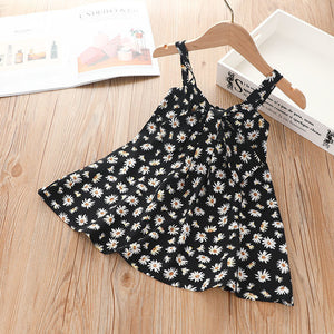 Sling Skirt Little Virgin Baby Cartoon Cute Sleeveless Dress Polka Dot Western Children's Skirt