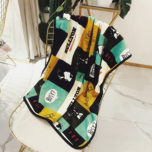 Pet Quilt Warm Blanket Coral Fleece Antifreeze Autumn And Winter Pets