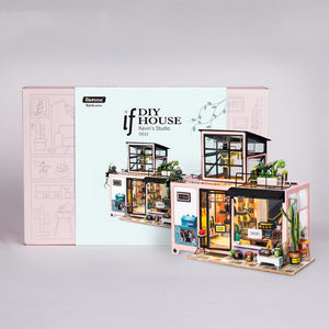 DIY Cabin Model Hand-assembled To Make A Creative Small House