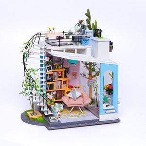 DIY Cabin Model Hand-assembled To Make A Creative Small House