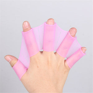 Half-finger Short Auxiliary Suit Fins, Hand Webs, Adult Half-palm Assisted Swimming