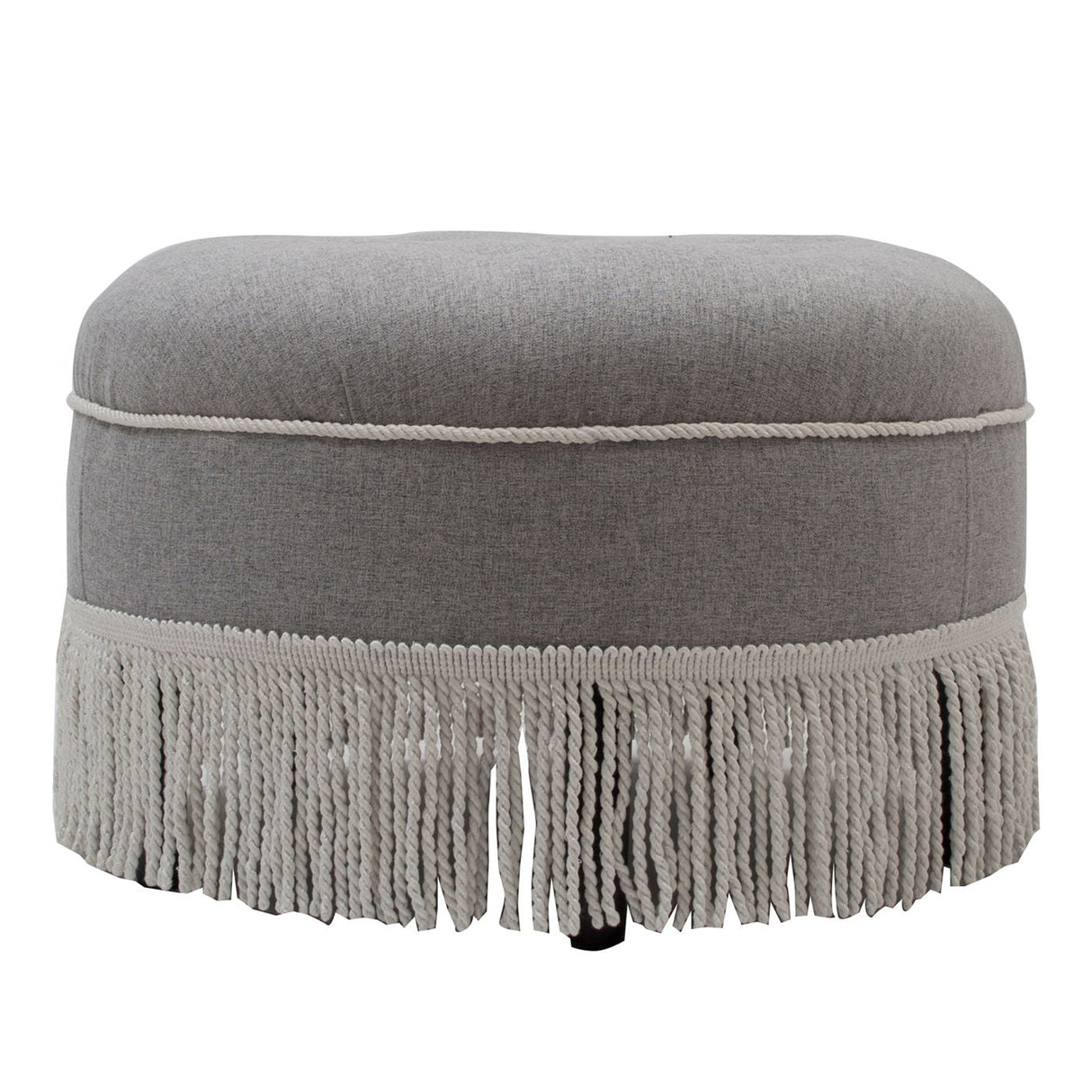 Yolanda - Round Upholstered Accent Ottoman by Couch.com
