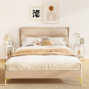 Set of 2 15 Inch 2-Tier Round End Table with Storage Shelf-White