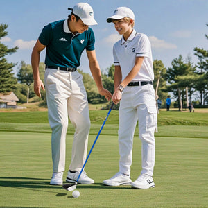 38 Inch 165CC Junior #3 Fairway Wood Golf Club with Fiberglass Shaft for Kids Ages 11-14-Blue