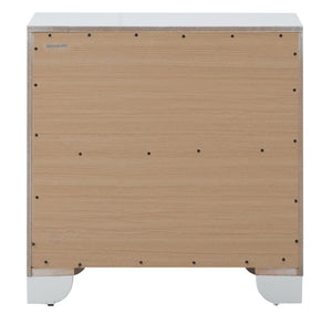 Nightstand Contemporary - Silver Champagne by Couch.com