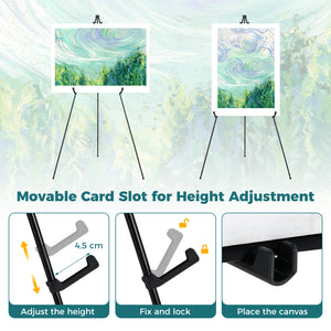 166 CM Metal Easel Stand Set 6-Pack-Black