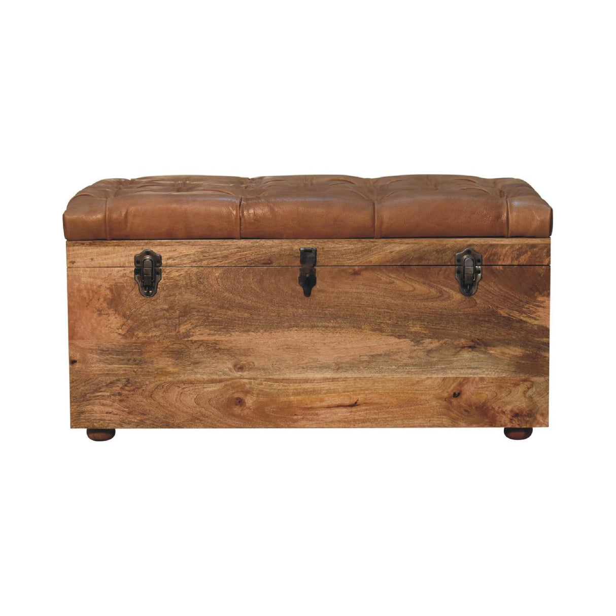 Buffalo - Artisan Furniture Leather Storage Trunk by Couch.com