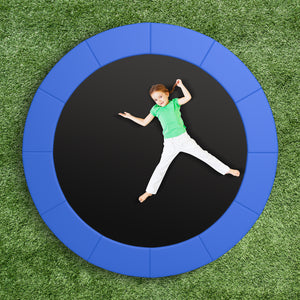 16 Feet Trampoline Pad Replacement Safety Pad with Fixing Straps (Blue)