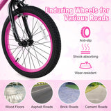 16 Inch Kids Bike Adjustable Bicycle with Front Basket for Children Aged 4-7 Years Old