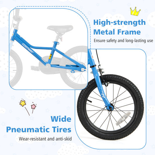 14 Inch Kids Bike with Removable Training Wheels for Aged 3-5 Years Old