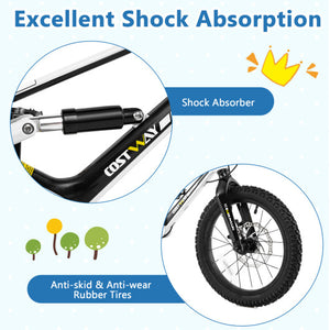 16 Inch Kids Bike Magnesium Alloy Bicycle Adjustable for Aged 4 to 7-16 inches