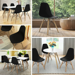 Set of 2 Mid-Century Modern DSW Dining Side Chair-White