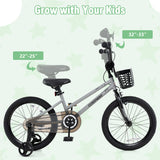 12/14/18 Inch Kids Bike Adjustable with Transparent Chain Cover for 3-8 Years Old-16 inches