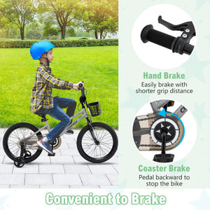 12/14/18 Inch Kids Bike Adjustable with Transparent Chain Cover for 3-8 Years Old-16 inches