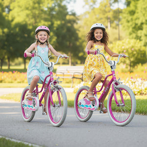 16 Inch Kids Bike for Aged 3-8 Years Old with Adjustable Handlebar Pink- Starlight Wave