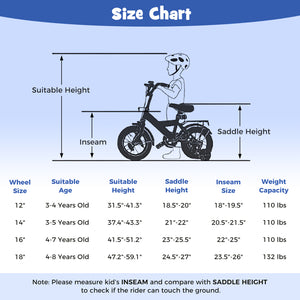 16-Inch Kids Bike with Removable Training Wheels Navy - Brave Hero