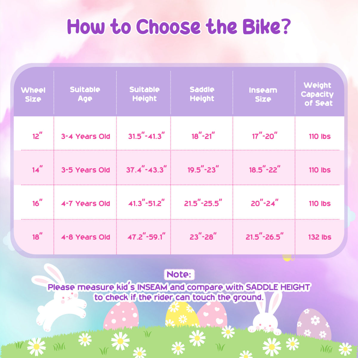 16 Inches Girls Bike with Front Bag and Streamers for 4-7 Years Purple