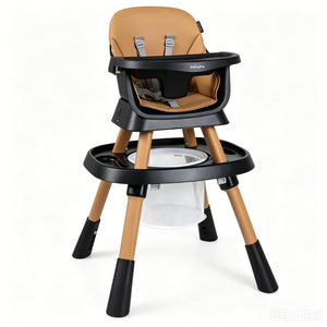 16-in-1 Baby High Chair with Activity Center and Booster Seat for Babies and Toddlers-Black
