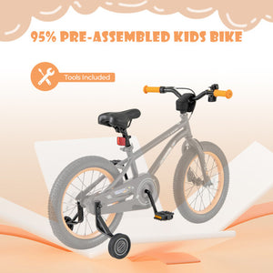 16-Inch Kids Bike Sport Bicycle for 4-7 Years Old with Adjustable Seat and Reflectors-16 inches