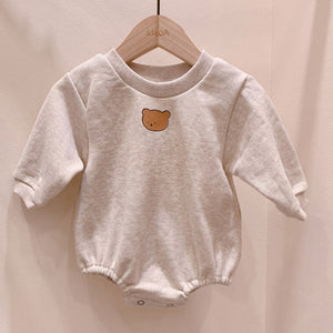 Baby cute poached egg one-piece suit